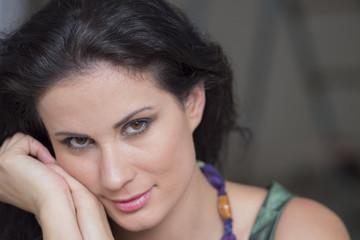 Fototapeta premium primo piano donna
