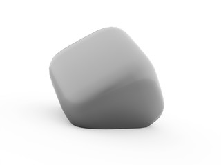 Silver cubes icon concept rendered