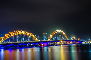Night bridge in Vietnam
