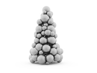 Abstract christmas tree rendered