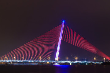 Night bridge in Vietnam