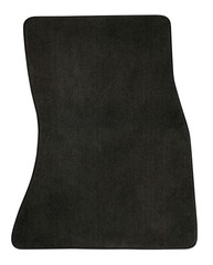 Modern car mat on white. Interior detail.