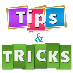Tips And Tricks Colorful Squares Stripes 