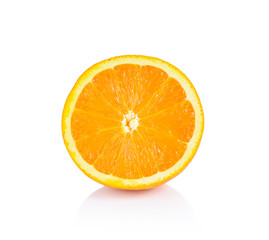Orange slice isolated on white background