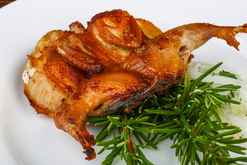Grilled quail