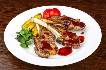 Grilled lamb chops