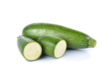 fresh  zucchini isolated on white background