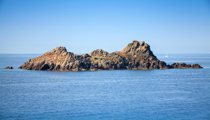 Fototapeta na wymiar Small rocky island. Sanguinaires, Ajaccio