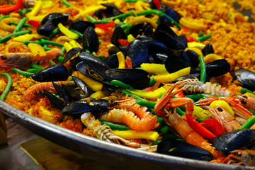 Hispanic typical main dish Paella