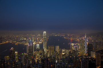 Fototapeta na wymiar 香港の夜景