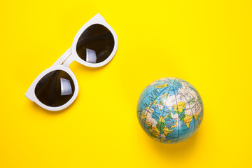 Stylish white sunglasses