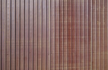Rusted brown zinc corrugated sheet