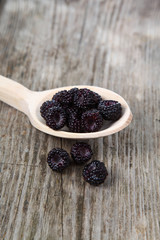 Ripe blackberries