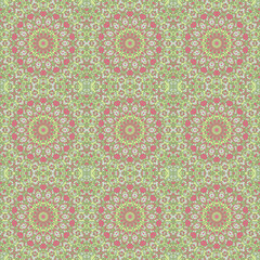 Wallpaper ornament floral seamless generated texture