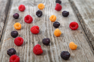Different ripe berries