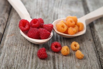 Ripe raspberries