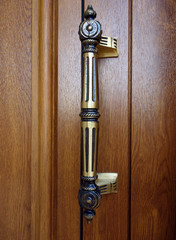 Poignée de porte en laiton