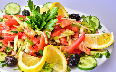 duble çoban salatası&salata