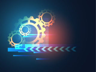 abstract  technology line vector background