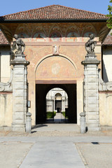 Entrance door of Certosa at Pavia