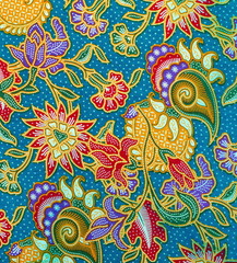 Colorful of pattern texture of general traditional thai style native fabric weave