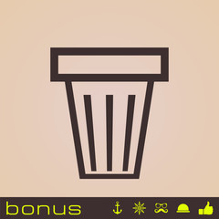 icon trash can
