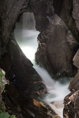 River flowing through canyon in South Tyrol, Italy