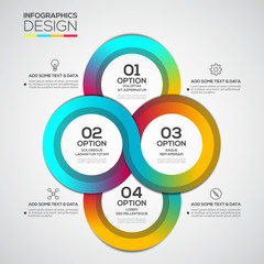 Obraz premium Modern Design Minimal infographic template