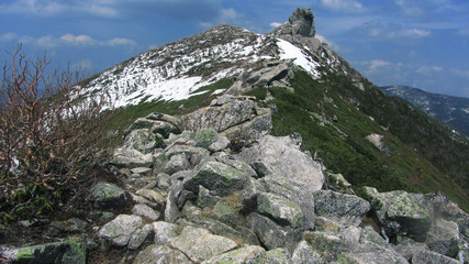 金峰山山頂付近