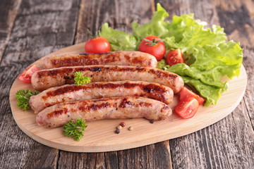 grilled sausages