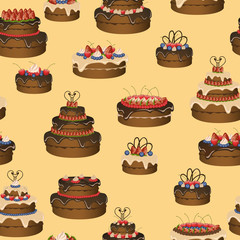 Cakes pattern