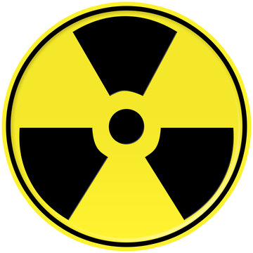 Yellow and black Nuclear icon
