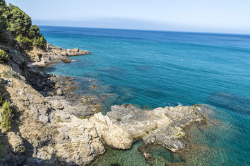 Cliffs on the Costa Brava, Spain