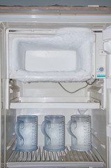frozen freezer