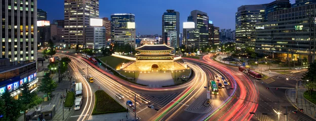 Foto auf Acrylglas Asiatische Orte Sungnyemun Namdaemun Tor in Seoul Korea