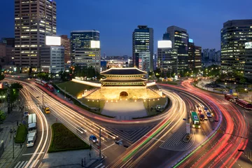 Fototapeten Sungnyemun Namdaemun Tor in Seoul Korea © eyetronic
