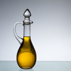 Olive oil bottle.