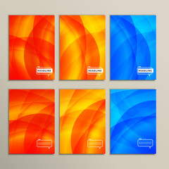 bright abstract pictures on a white background