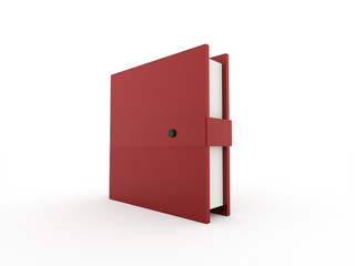 Red office buletins books rendered