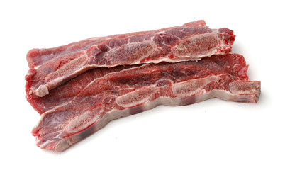 sliced veal chop. Raw beef