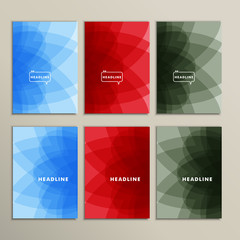 Bright abstract pictures on a white background