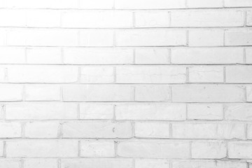 White grunge brick wall texture background