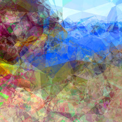 Fototapeta premium Abstract polygonal surface