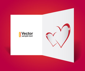 Vector love card