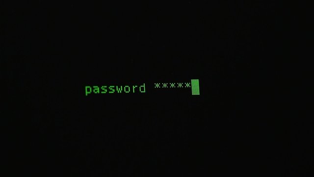 Entering Computer Password. Black Screen, With Blinking Cursor 