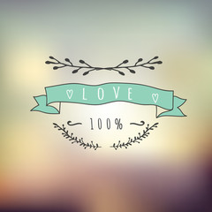 Abstract Background with typographical quote 