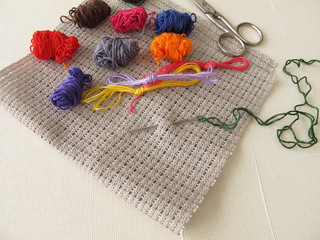 Utensilien zum Sticken