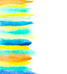 watercolor brush strokes abstract background. vector illustratio