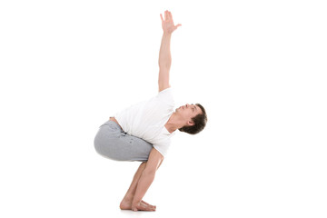 Variation of Chair yoga Pose