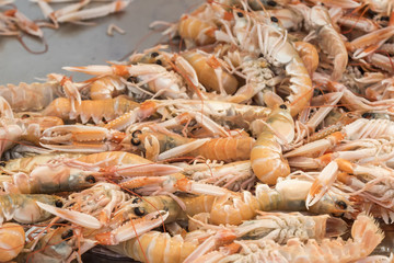 Mantis Shrimp in seafood market